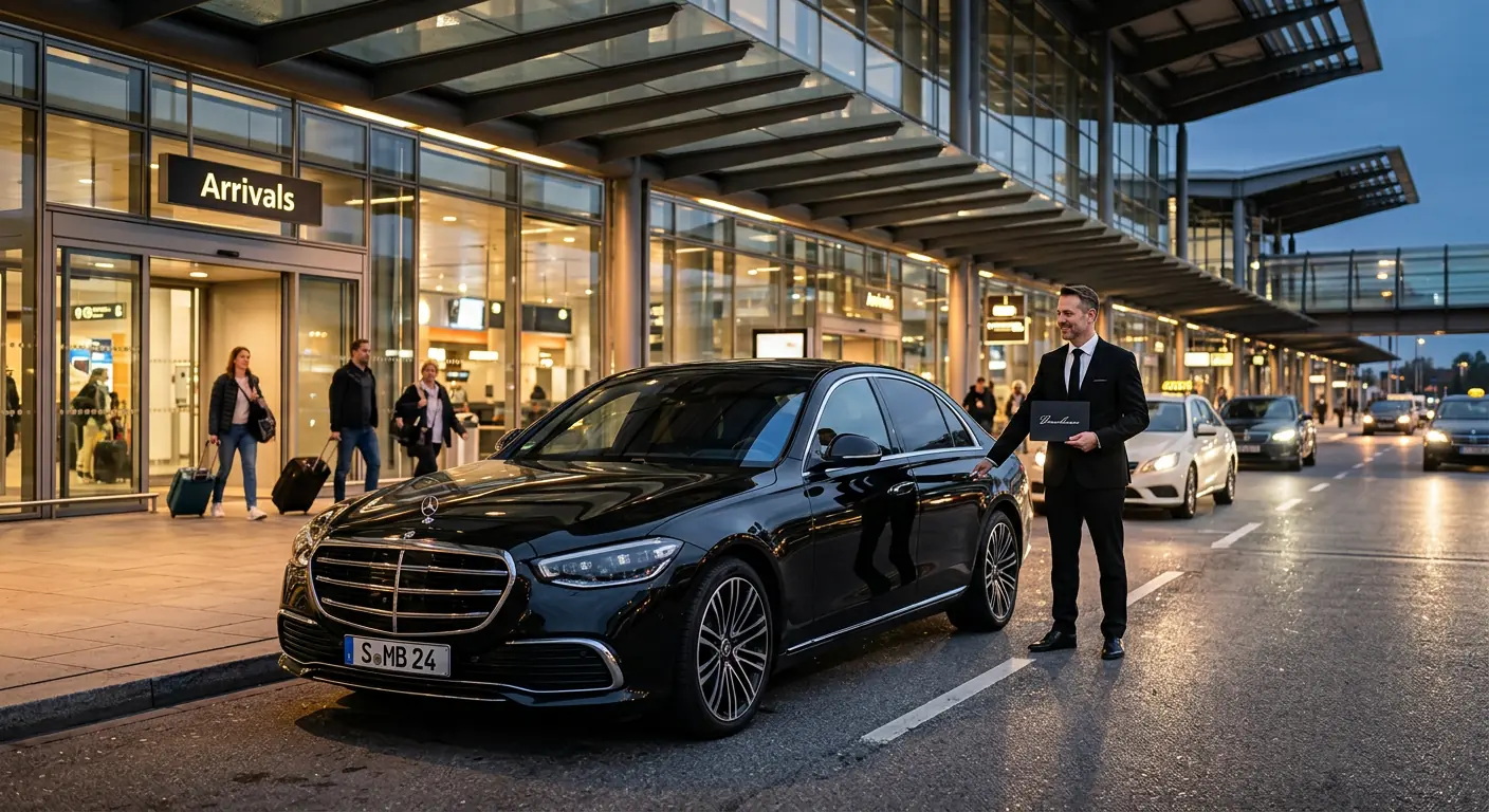 Premium airport transfer chauffeur Zurich